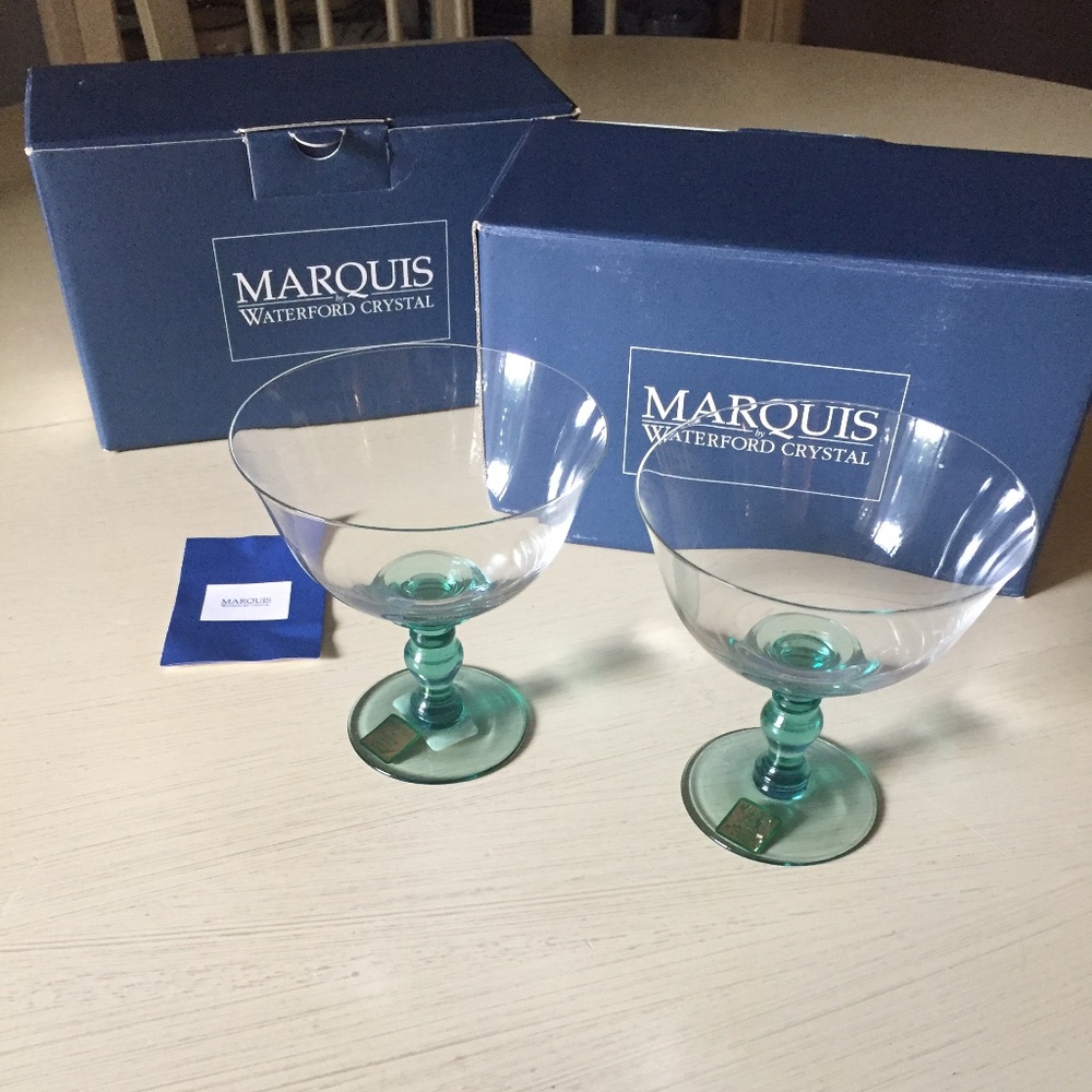 Waterford Marquis Bermuda Green Fruit Dishes